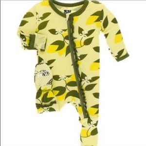 Kickee Pants footies with zipper